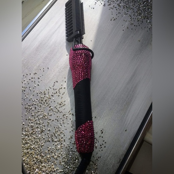 Rhinestone Embellished Hair Styling Hot Combs and flat irons Iridescent Crystal main image 10